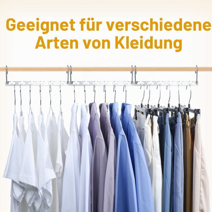HOUSE DAY Platzsparende Kleiderbügel für Kleiderbügel Platzsparend Kleiderschränke Bügel Veranstalte