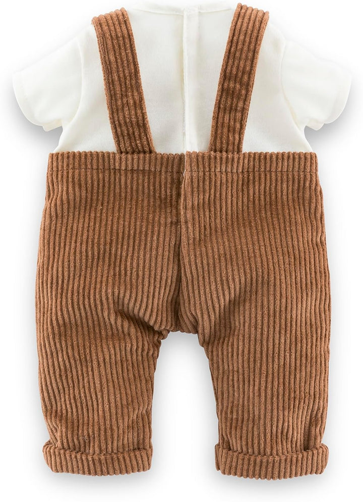 Corolle Latzhose Bär &amp; T-Shirt, kleiner Entdecker, Kleidung für Puppen, 30 cm, ab 18 Monate, 9000111