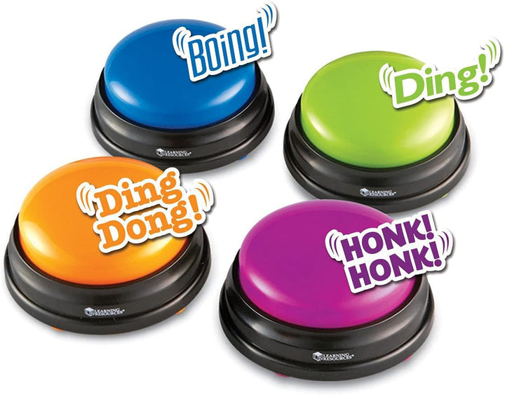 Learning Resources Original Antwort-Buzzer (4 Stück), 19.6 x 19.6 x 5.1 cm, Sortiert Satz von 4, Sat