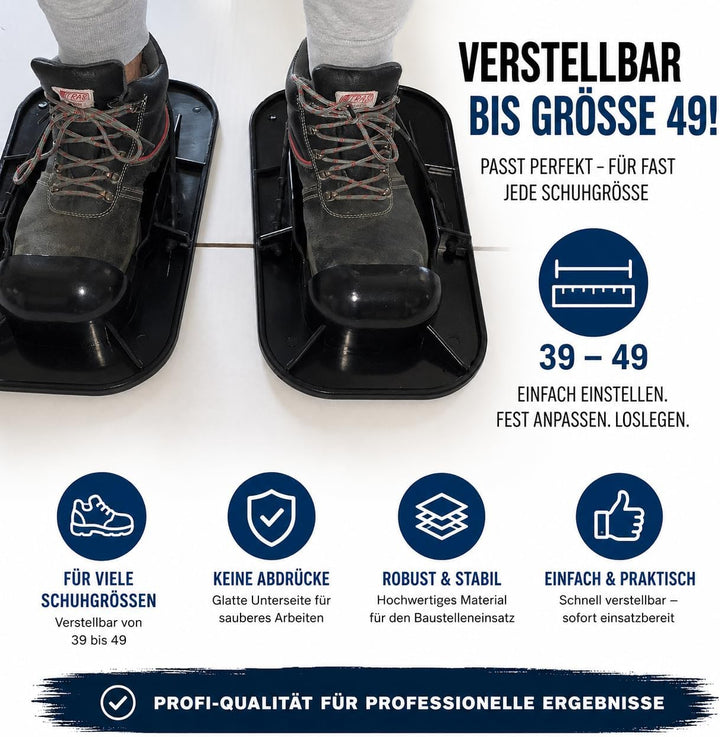 Uzman-Versand Profi Industrie Estrichschuhe, Bau Glättschuhe Betonschuhe Fliesenschuhe, glatte Unter