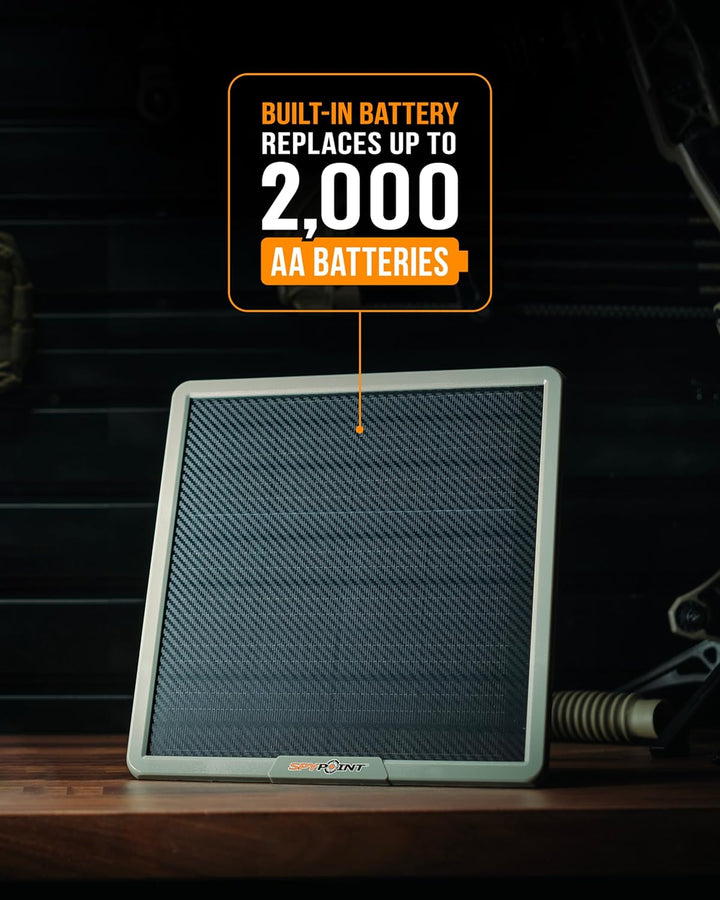 SPYPOINT Solarpanel SPLB-22 für Trail-Kamera mit internem Akku für Outdoor-Trail-Kamera Solarpanel -