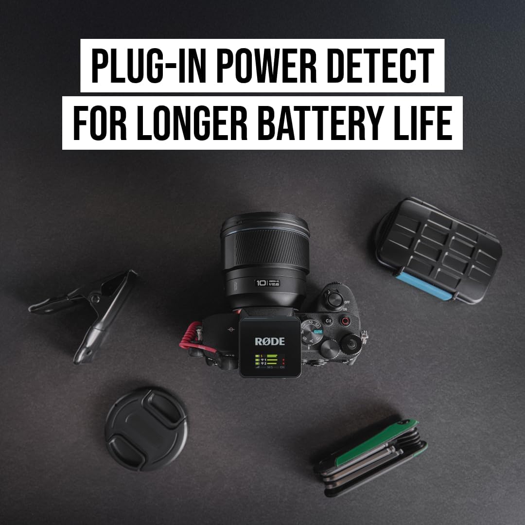 RØDE Wireless GO (Gen 3) – Kompakter kabelloser Mikrofon – Kristallklarer Klang, 32-Bit Float Aufnah