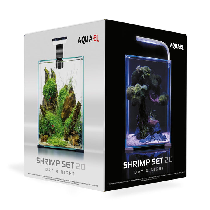 Aquael 122979 Shrimp Set Day&amp;Night 20, weiss, 4.63 kg, 19 Liter