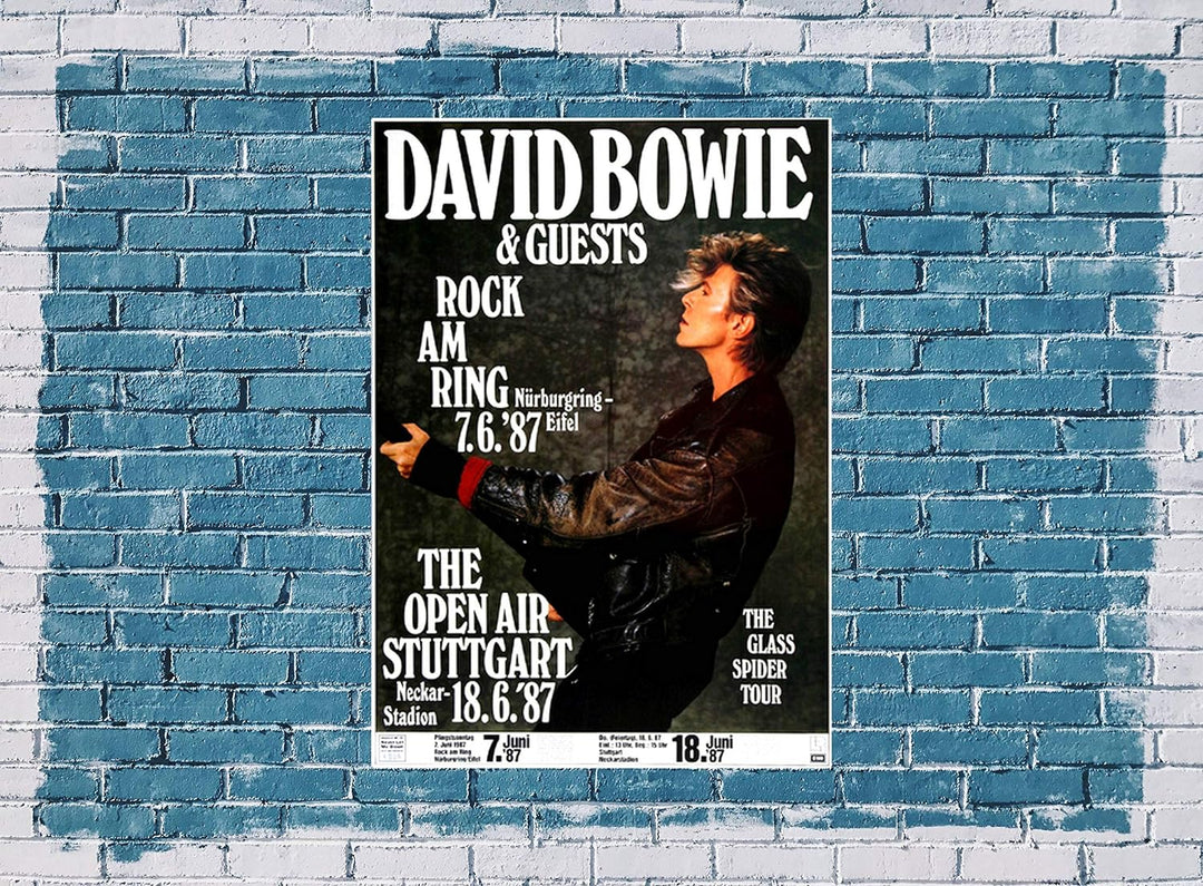 David Bowie - Glass Spider, Stuttgart 1987 » Konzertplakat/Premium Poster | Live Konzert Veranstaltu