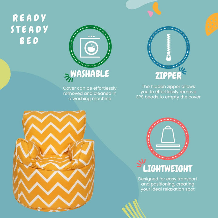 Ready Steady Bed Kinder Kleinkind Sessel | Bequeme Kindermöbel | Weicher kindersicherer Sitz Spielzi