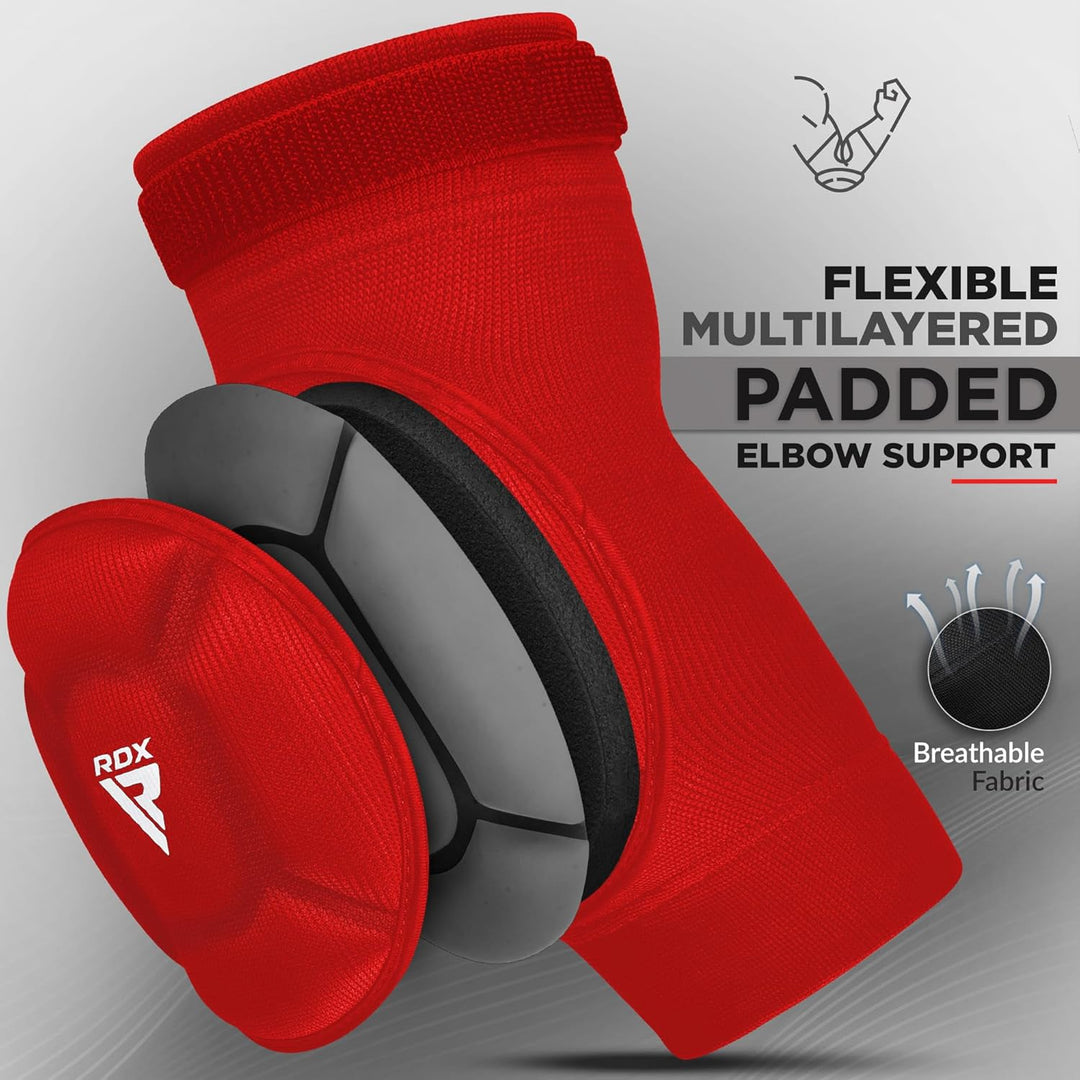 RDX Ellbogenschoner Kampfsport, Ellenbogenschutz MMA Muay Thai, Ellenbogenschützer Thaiboxen Ellboge