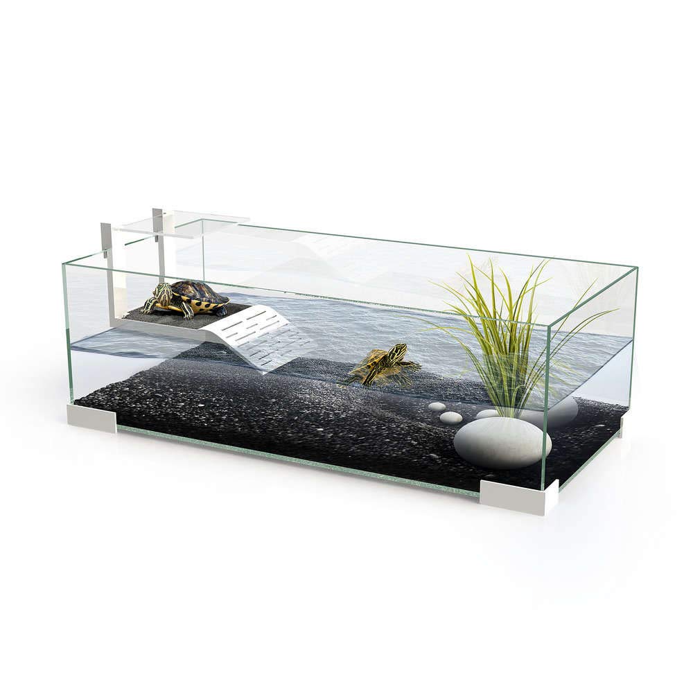 Ciano Tartarium 60 Turtle Terrapin Reptile Glass Tank with Ramp by Ciano