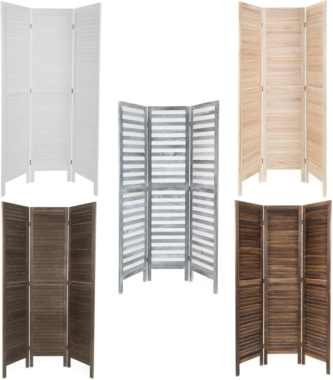 DESIGN DELIGHTS RAUMTEILER Cottage | 3-teilig, Holz, 170x120 cm (HxB) | Natur Raumtrenner, Faltwand,