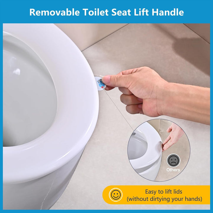 YEAUPE PRO Toilettendeckel mit Absenkautomatik, WC Sitz UV-beständig, klodeckel mit Quick-Release-Fu