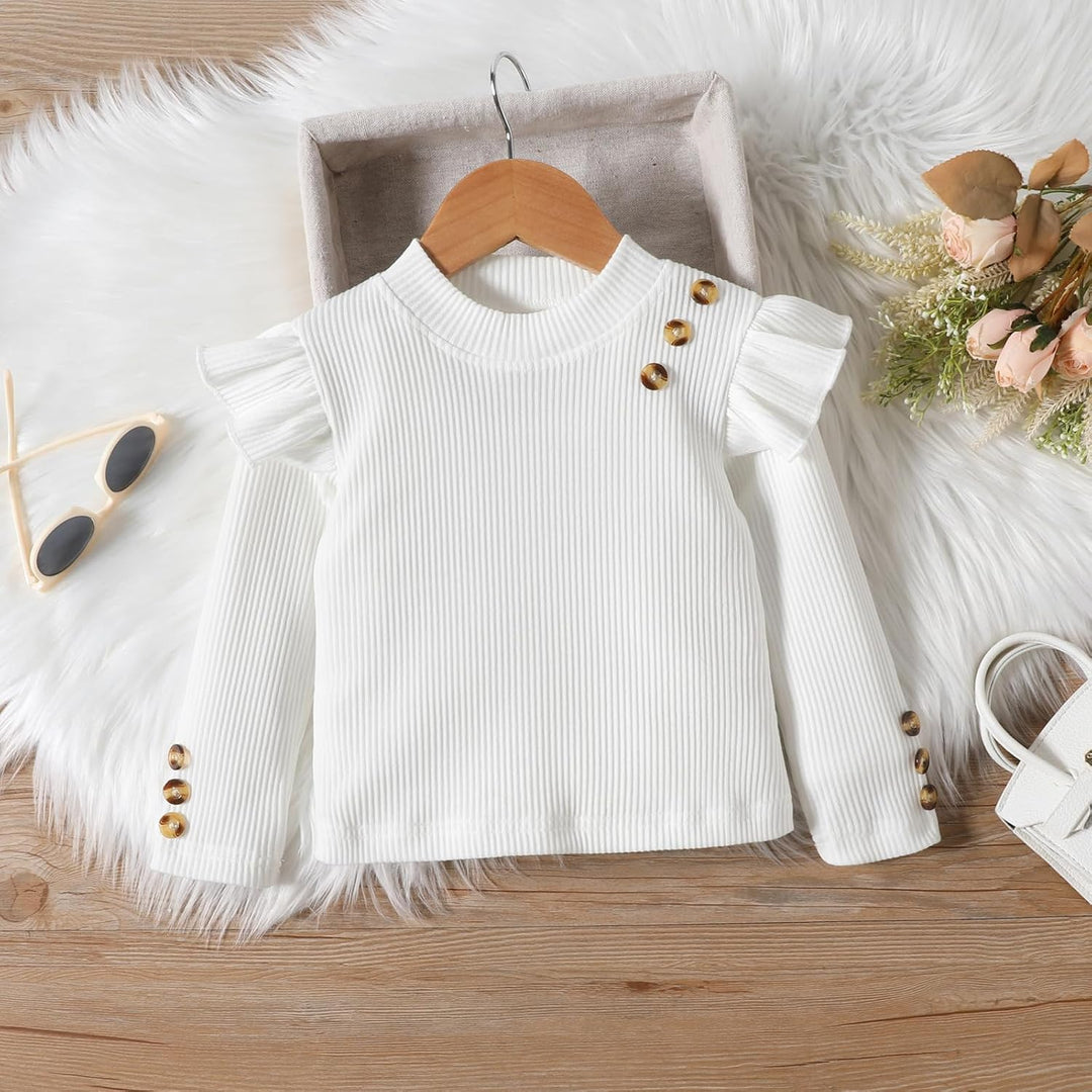Miipat Kleinkind Mädchen Kleidung Set Mädchen Outfits Set Lange Ärmel Pullover Tops mit Mini Rock Se