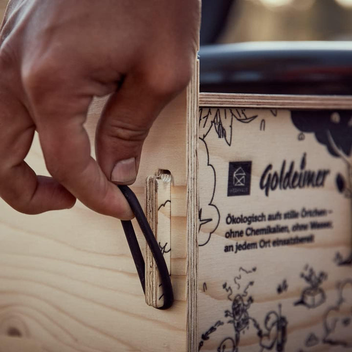 Goldeimer »Premium« Trockentoilette aus Holz und recyceltem Kunststoff Rundum-sorglos-paket
