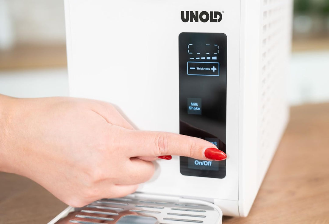 Unold 48940 Slush-Eismaschine Susi mit Kompressor ca. 2 L 5 Programme für Slushies, Frozen Cocktails