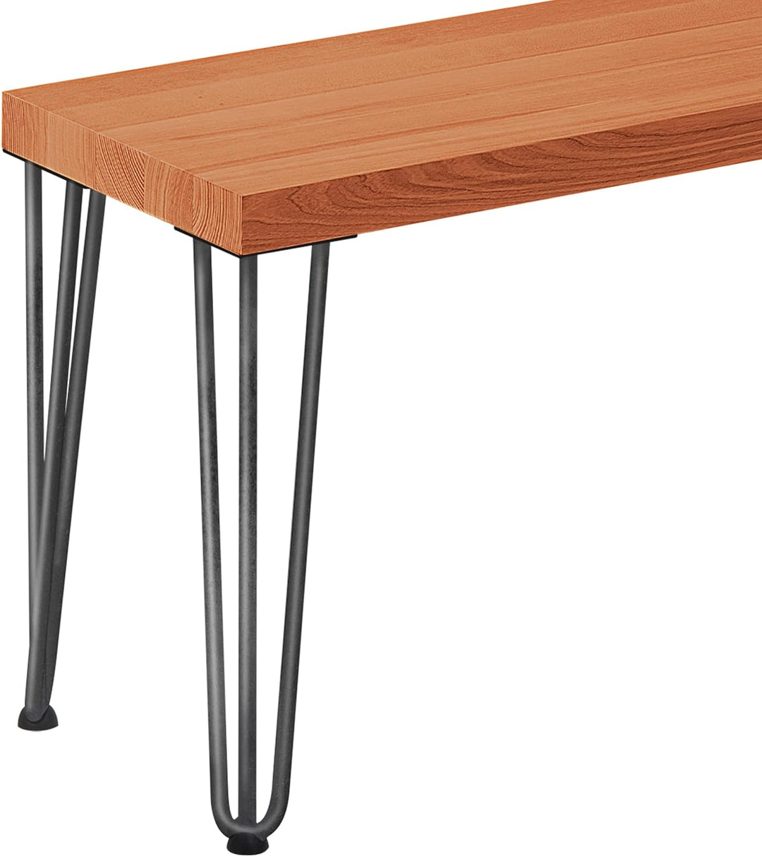 LAMO Manufaktur Hocker Beistelltisch Sitzbank 30x40x47 cm, Möbelfüsse Creative Rohstahl mit Klarlack