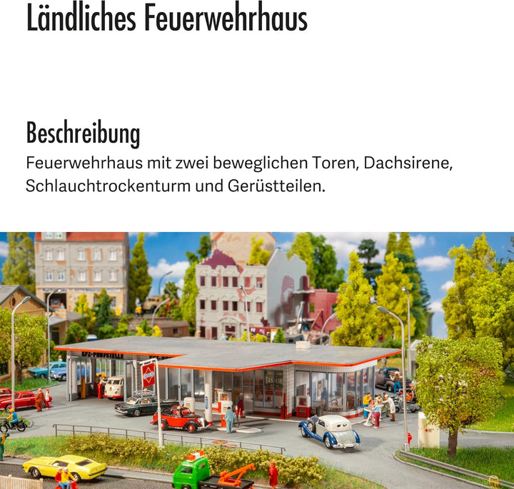 FALLER 130268 - Ländliches Feuerwehrhaus, 13.9 x 3.7 x 22.4 cm