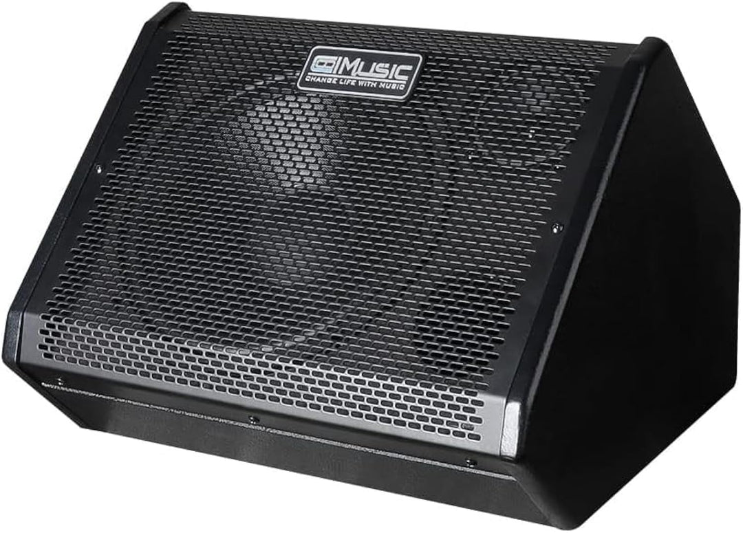 Coolmusic DM80 AMP 80 Watt Elektronischer Schlagzeugverstärker Keyboard-Verstärker mit Aux In und Bl