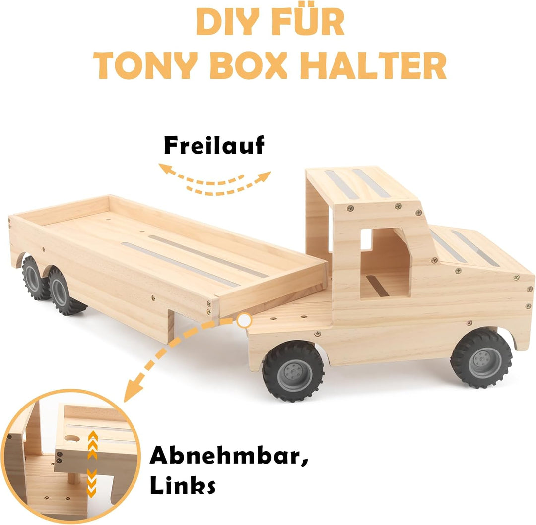 Taladad Regal kompatibel für Toniebox 2/1,Tonie Figuren Regal, für Tonies und Toniebox (Trailer), Tr