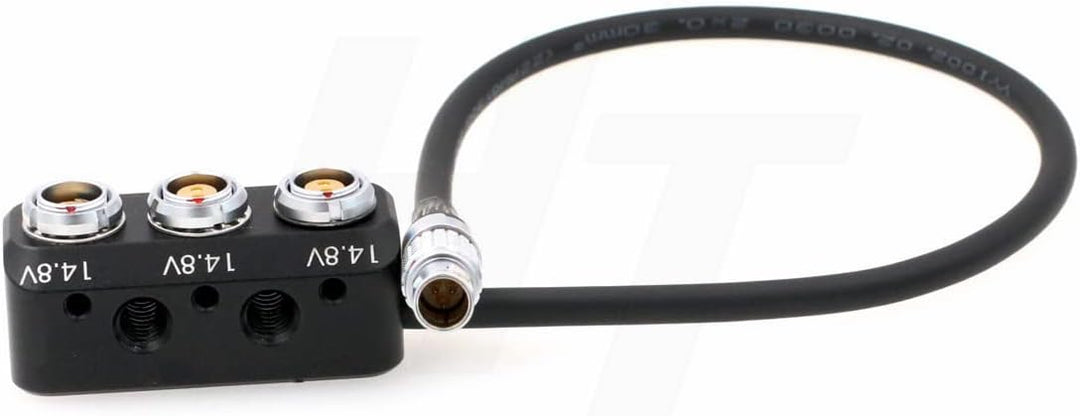 HangTon Power Splitter Kabelbox 0B 3 Pin Stecker auf 2 x 0B 2-polig 1 x Fischer RS 3 Pin Buchse