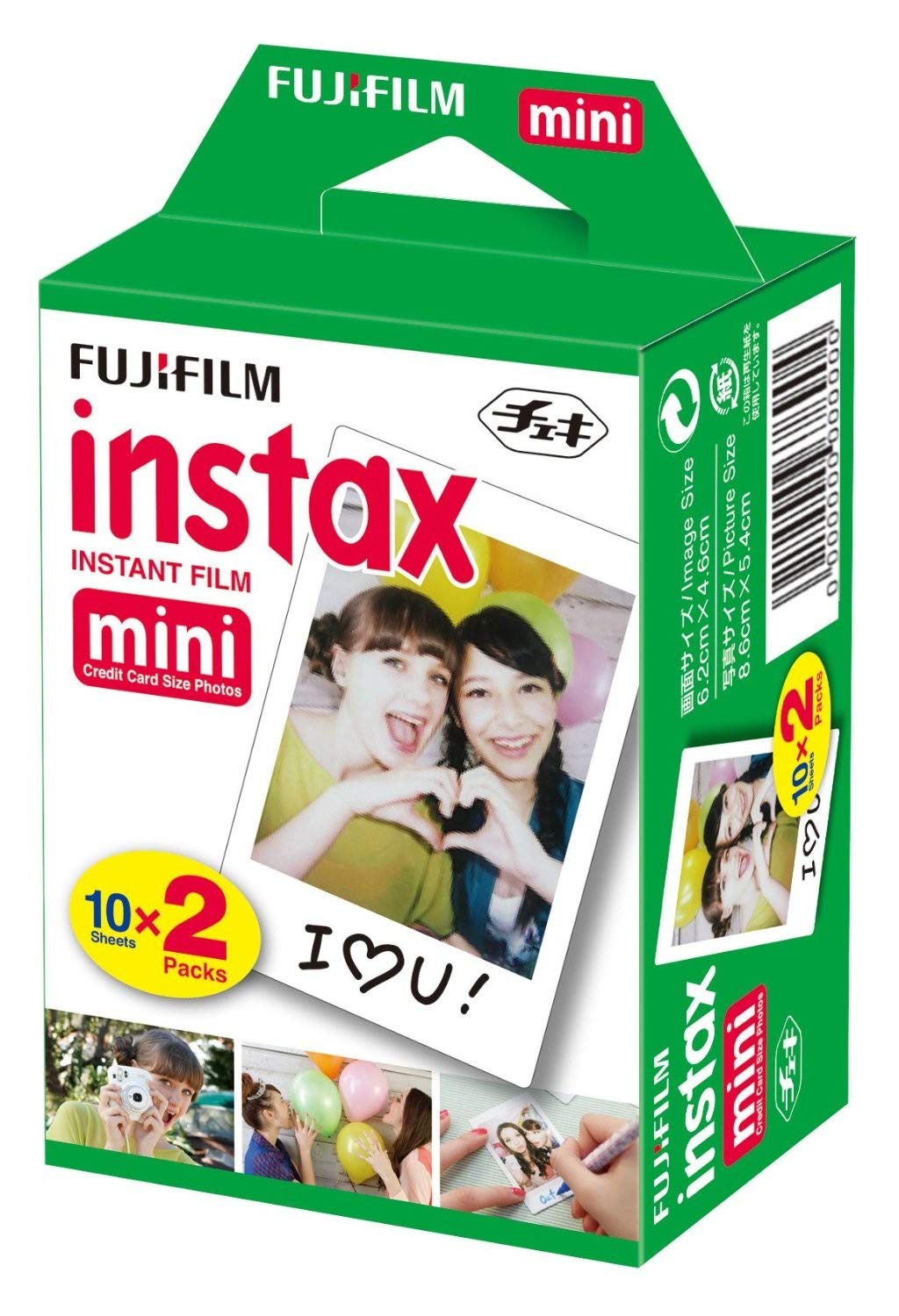 Fujifilm Instax Mini Film (40 Aufnahmen) Multipack weiss, Mini Film
