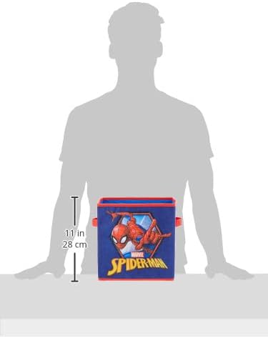 Idea Nuova Marvel Spiderman Aufbewahrungswürfel, zusammenklappbar, Blau, Spiderman