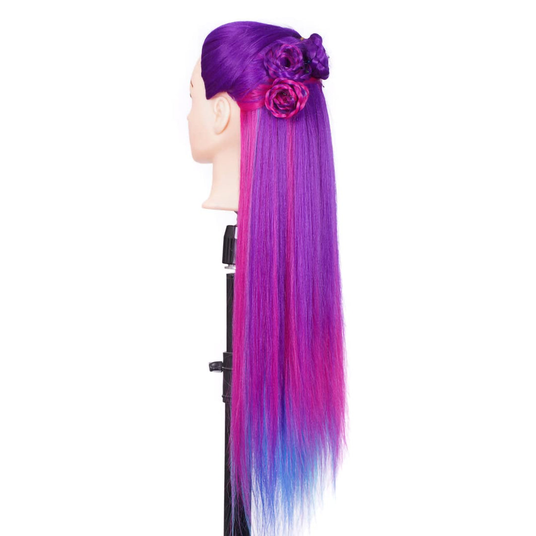 Trainingsköpfe Mannequin Kopf Haar Styling Manikin Kosmetologie Puppenkopf Synthetische Haar Frisier