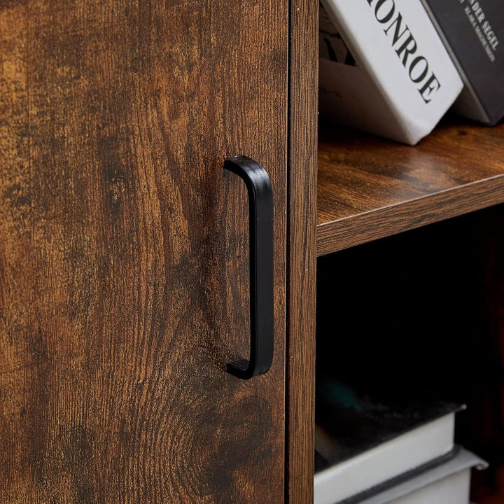 TUKAILAI Rollcontainer Abschliessbar mit 3 Schubladen, Lagerung Fach und Offene Regale, Aktenschrank