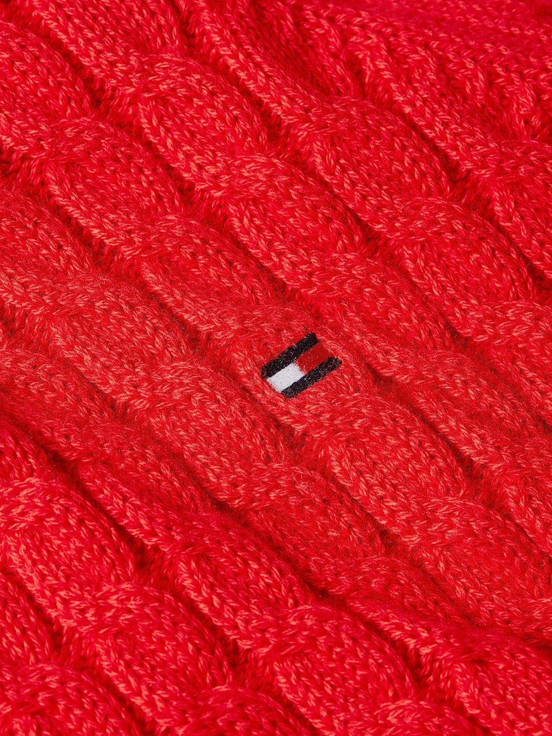 Tommy Hilfiger Damen Strickjacken, L Orange (Fireworks)