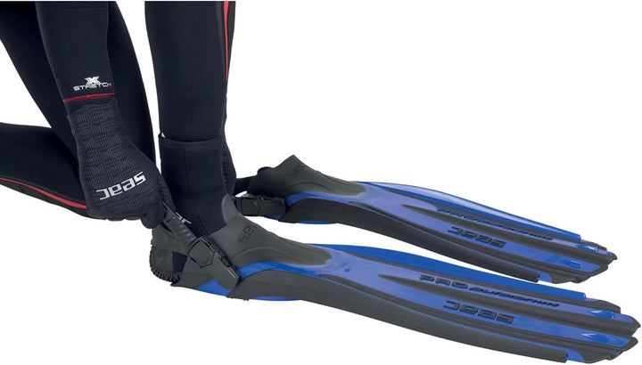 Seac Propulsion, Tauchflossen mit verstellbarem Riemen blau 40/42, blau 40/42