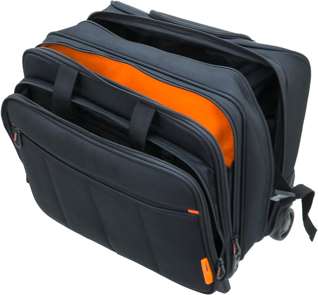 Pilotenkoffer Mit Rollen Multifunktions Tasche + Trolley The Davidt's Chase Laptopfach, Tabletfach,