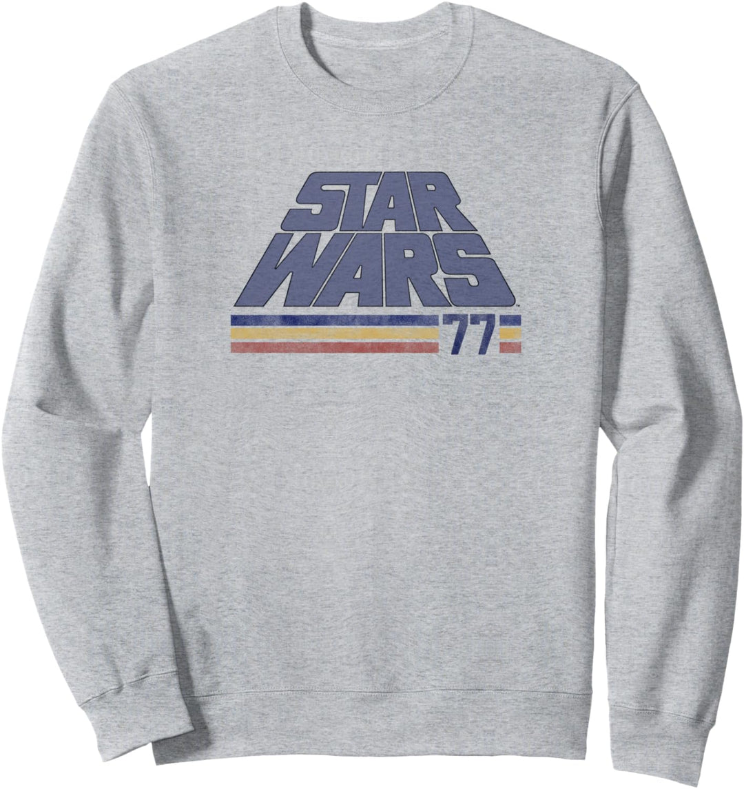 Star Wars Classic Retro Slanted Logo Striped '77 Sweatshirt