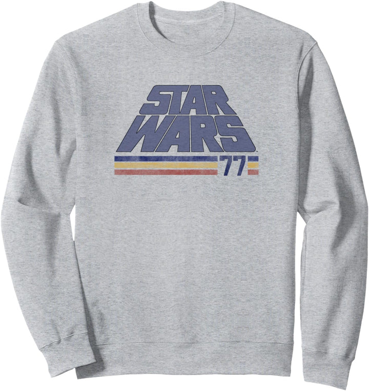Star Wars Classic Retro Slanted Logo Striped '77 Sweatshirt