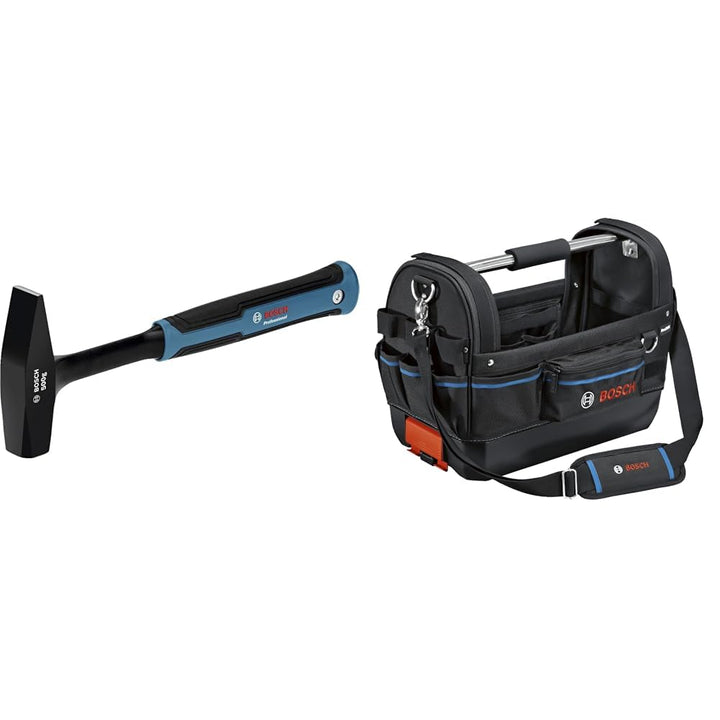 Bosch Professional Schlosserhammer (DIN 1041 geprüft) + Werkzeugtasche GWT 20 (ProClick System: komp