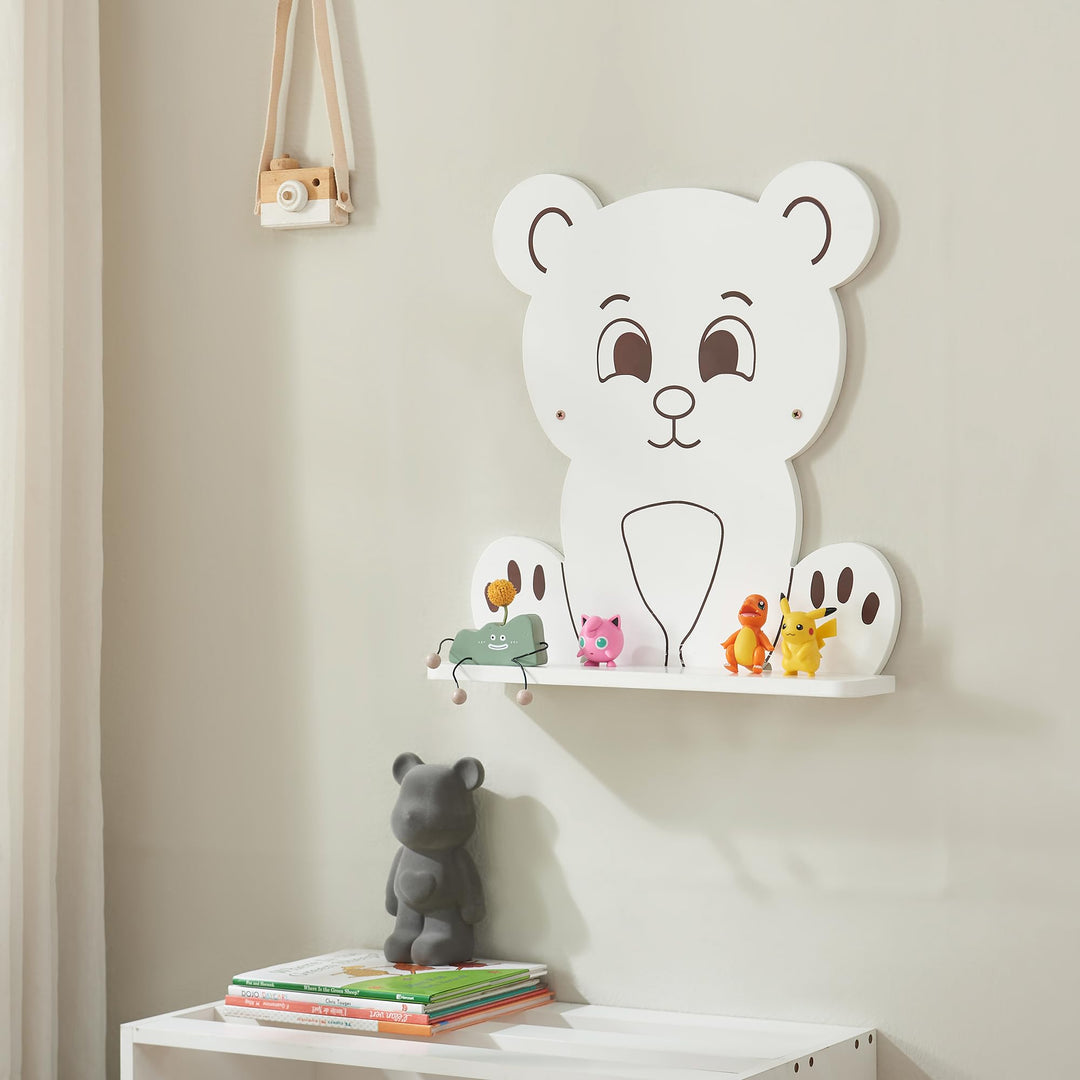 [en.casa] Kinder-Wandregal Korsør bis 2 kg pro Regal Wandboard für Kinderzimmer Hängeregal Kinderzim