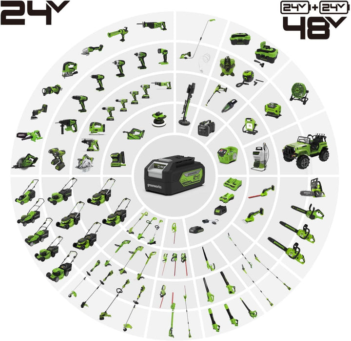 Greenworks Tools G24WDV 01-000004700407, 24V Wet/Dry Shop Vacuum, green,grey,black Nur Werkzeug, Nur