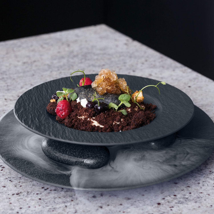 Villeroy &amp; Boch - Manufacture Rock Starter-Set, 6 tlg., Premium Porzellan, Schwarz &amp; Manufacture Roc