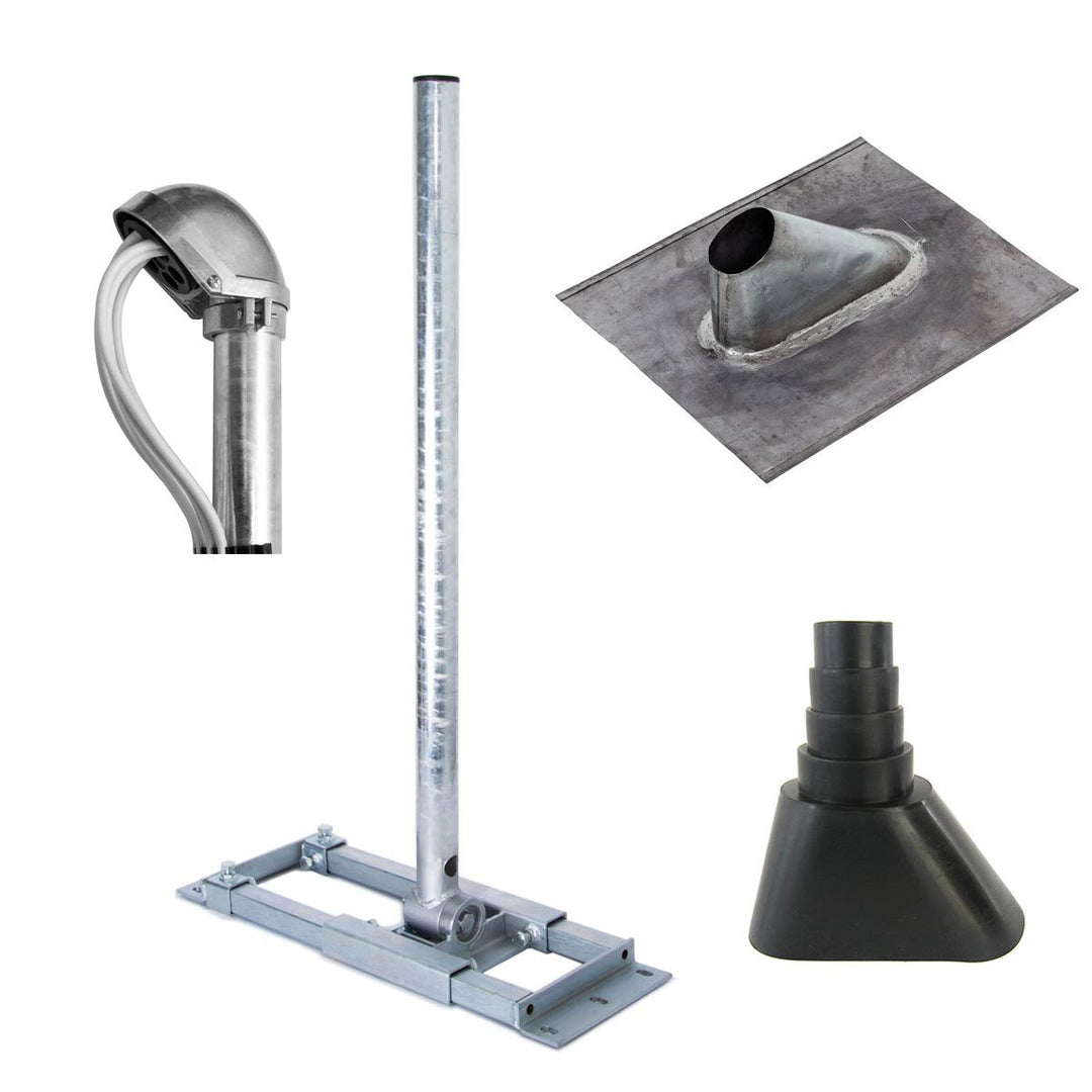 Premium X Deluxe X90-48 Dachsparrenhalter 90cm Satelliten Mast SAT Sparren Dach-Halterung Blei Dach-