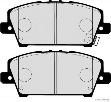 Herth+Buss J3604069 Bremsbelagsatz, Scheibenbremse, 4 Stck.