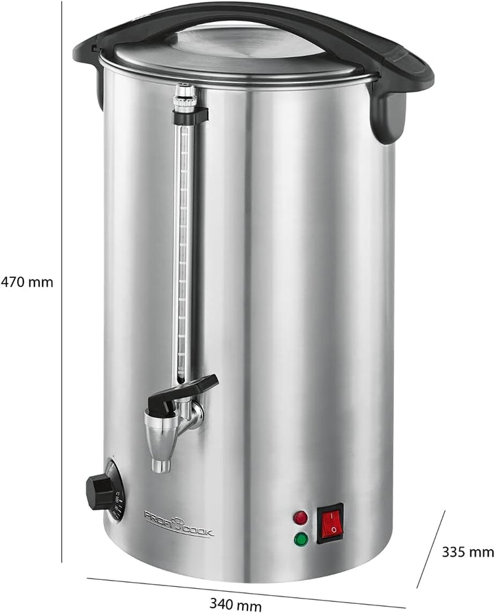 ProfiCook PC-HGA 1111 Heissgetränkeautomat, zum Erhitzen und Warmhalten von z.B. Glühwein/Kaffee/Tee