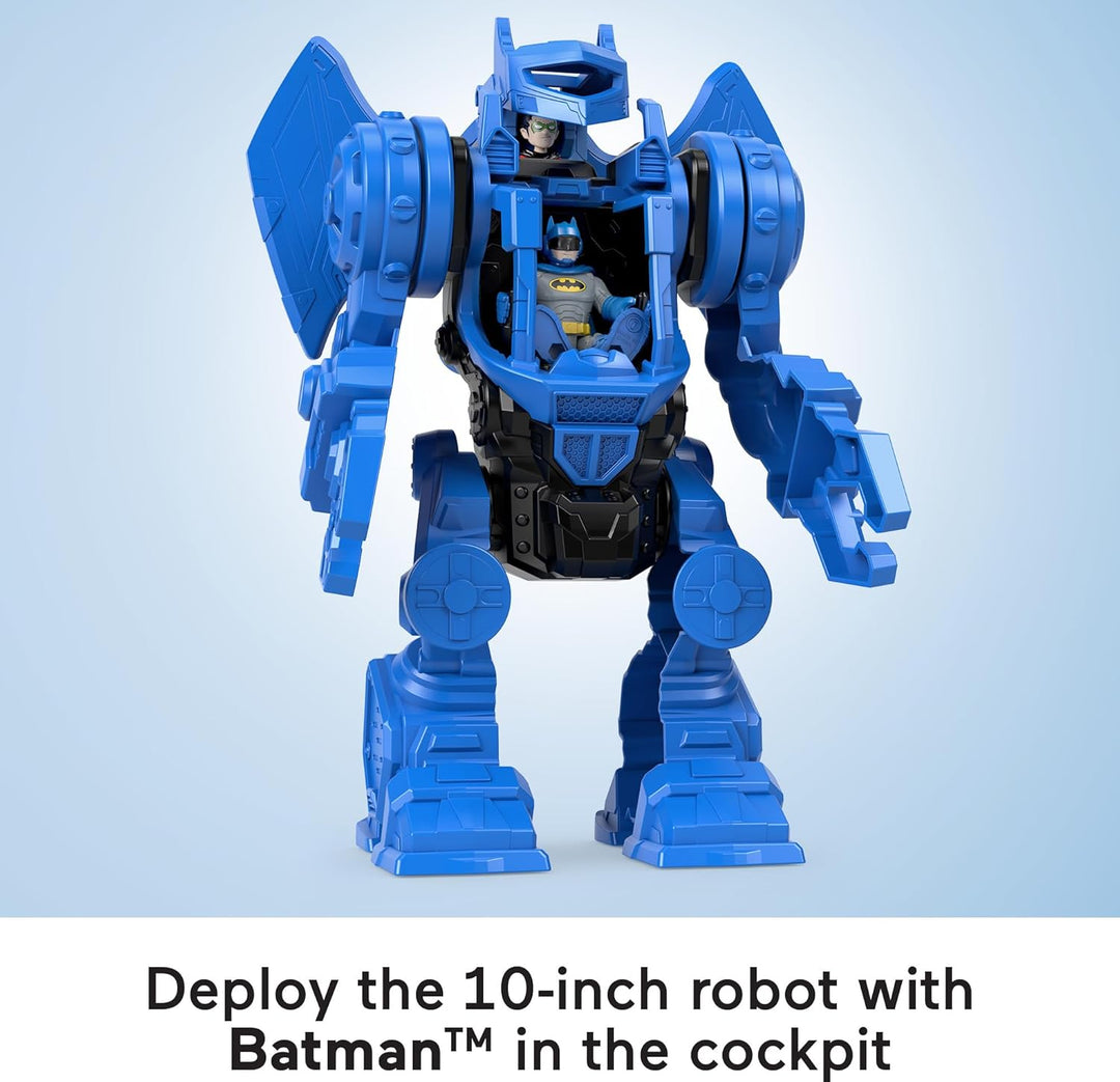 Fisher-Price IMAGINEXT DC Super Friends - Batman Robo-Kommandozentrale Spielset mit abnehmbarem Robo