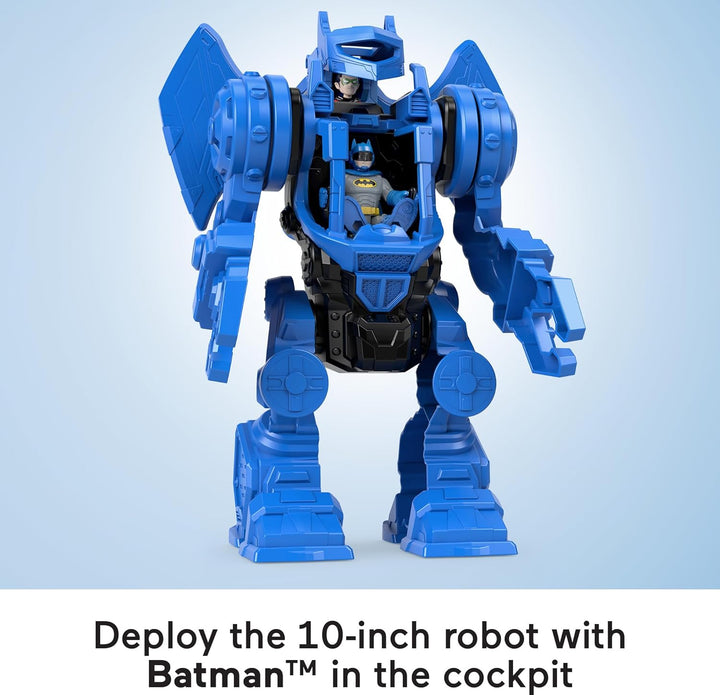 Fisher-Price IMAGINEXT DC Super Friends - Batman Robo-Kommandozentrale Spielset mit abnehmbarem Robo