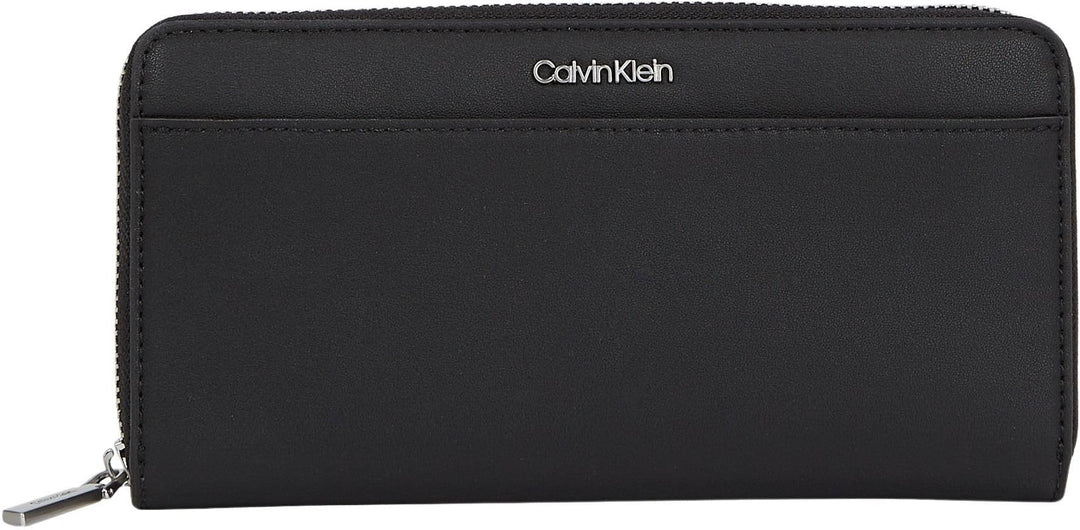 Calvin Klein Damen Must Lg Z/A Schlappe Geldbörsen, Ck Schwarz, Ck Schwarz