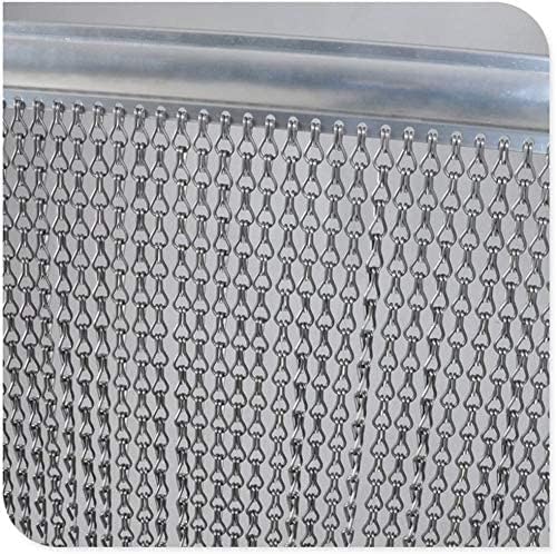 GENI Fliegengitter – 90 cm x 200 cm –Premium-Aluminium-Fliegengitter für Türen,, Aluminiumketten Tür