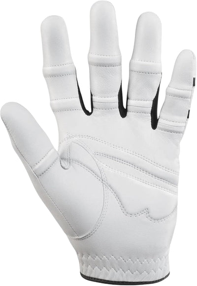 Bionic Herren-Golfhandschuh mit natürlicher Passform, Weiss S Links, S Links
