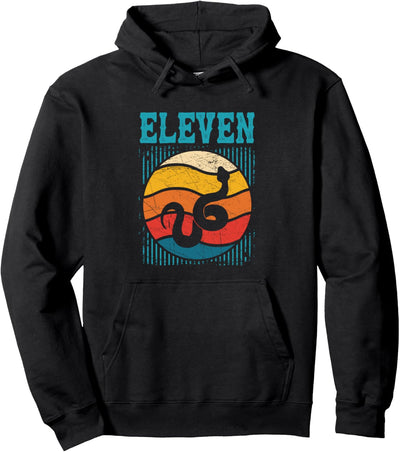 11 Jahre altes Hemd 11. Geburtstag Schlange Jungen Mädchen Kinder Pullover Hoodie