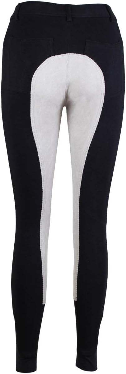 RL24 Damen Reithose Vollbesatz Flex BASICLINE 52 Schwarz/Grau, 52 Schwarz/Grau