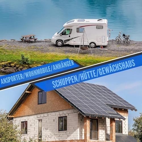 Solarpanel-Set, 300 W, DC 12 V, 24 V, 50 A, IP67, Wasserdicht, Hocheffizientes Solarpanel und Solarl