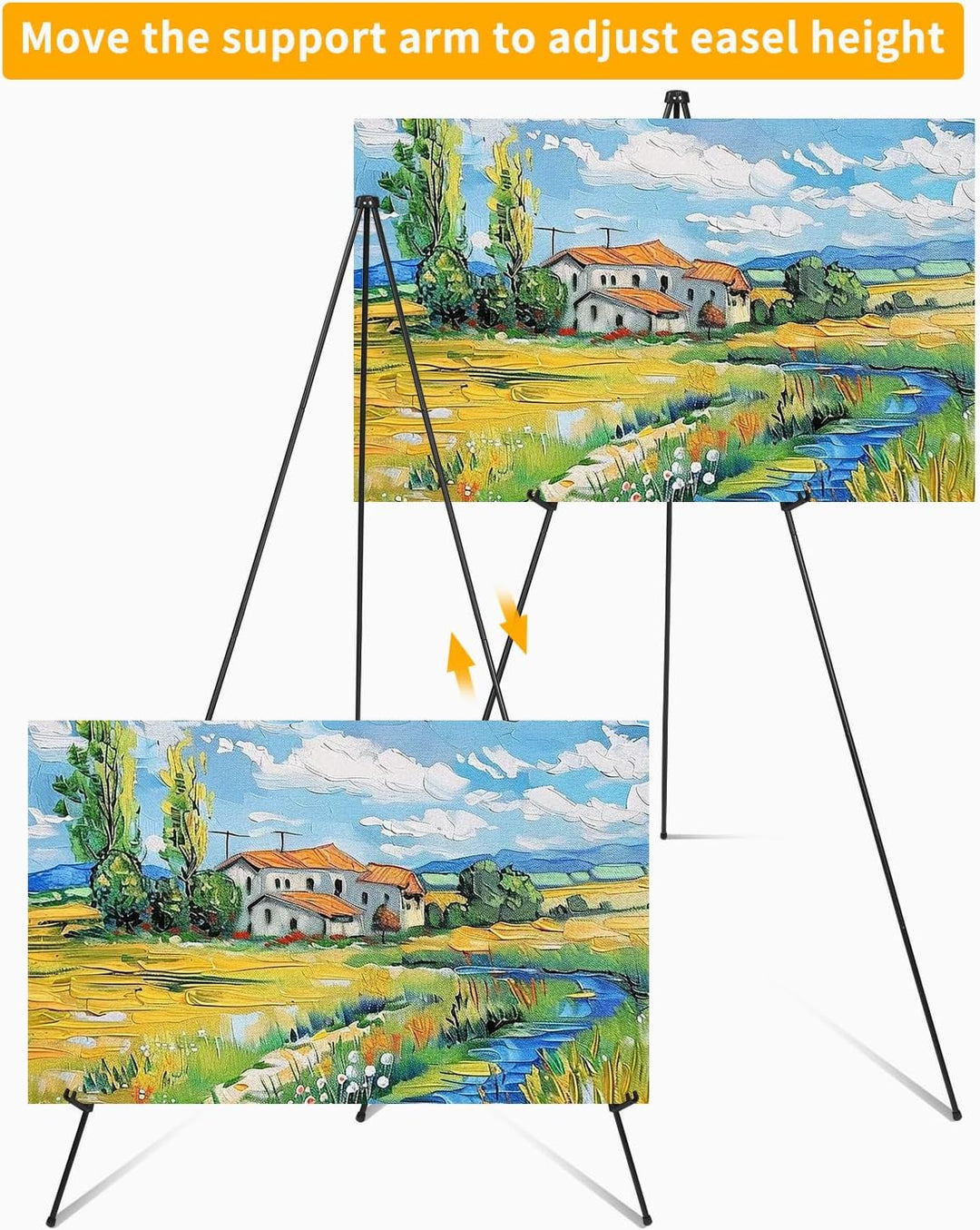 Künstler Staffelei Stand,160cm Verstellbares Stativ Tisch Kunst Leinwand Malerei Display,Tragbar fal