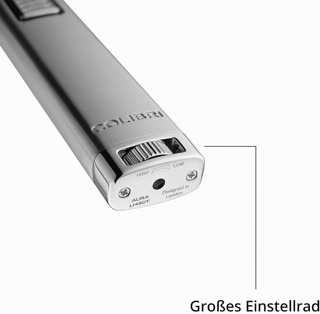 Colibri Aura Jet Flame Kerzenanzünder | Langes Stabfeuerzeug Mit Grosse Reichweite | Luxuriösem Fini