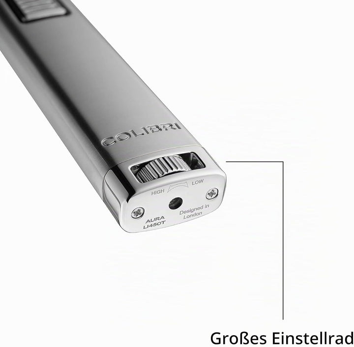 Colibri Aura Jet Flame Kerzenanzünder | Langes Stabfeuerzeug Mit Grosse Reichweite | Luxuriösem Fini