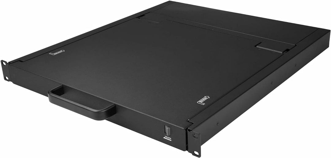 StarTech.com Rack KVM Konsole - US Tastatur(QWERTY), Ein Port VGA KVM mit 19" LCD Monitor - 1HE LCD