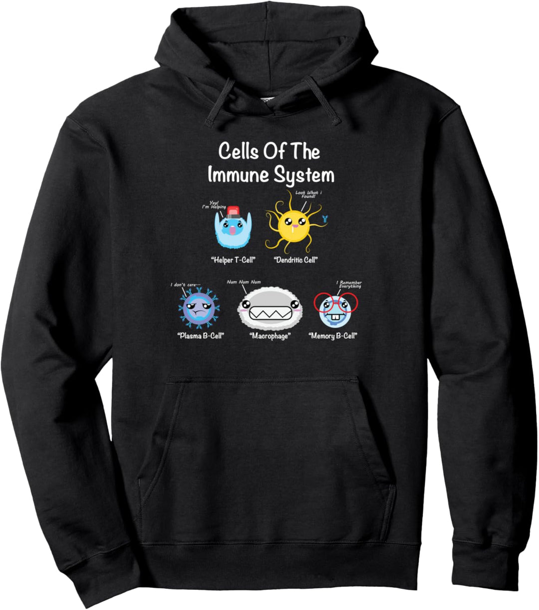Immunsystem Zellen Biologie Zellwissenschaft Humor Pullover Hoodie
